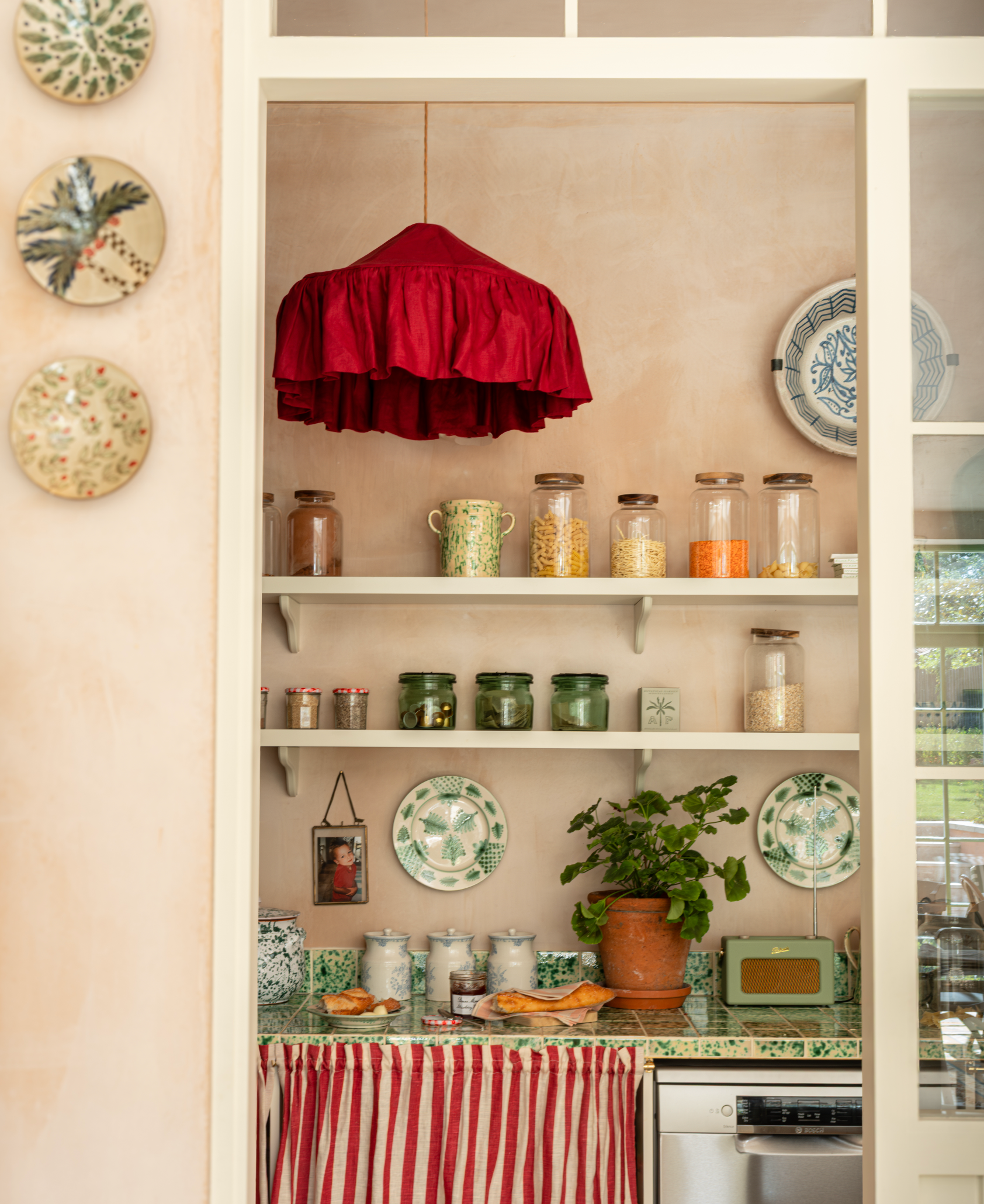Carmine Linen Pantry Lampshade