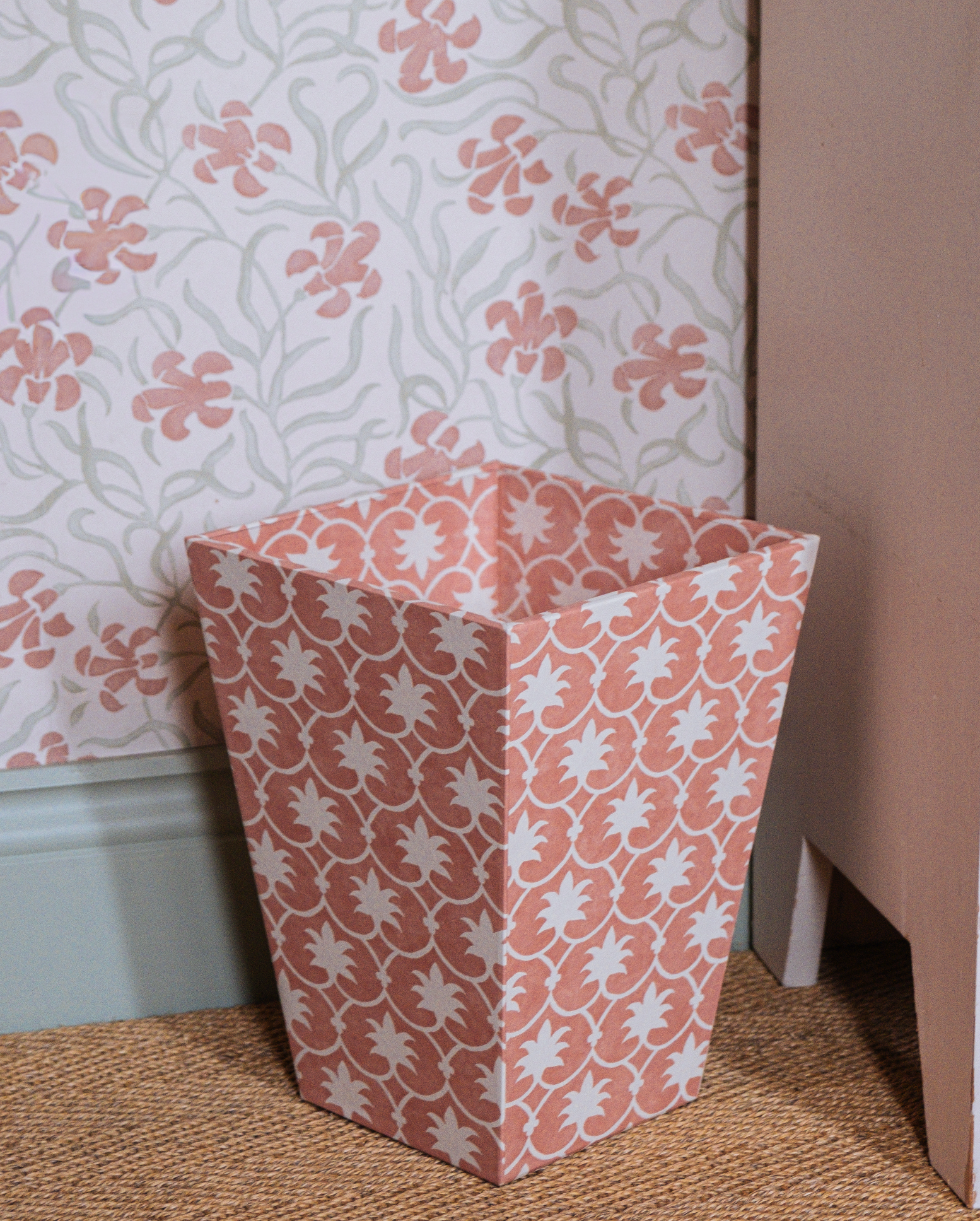 Rhubarb Inverse Palm Grove Waste Paper Bin