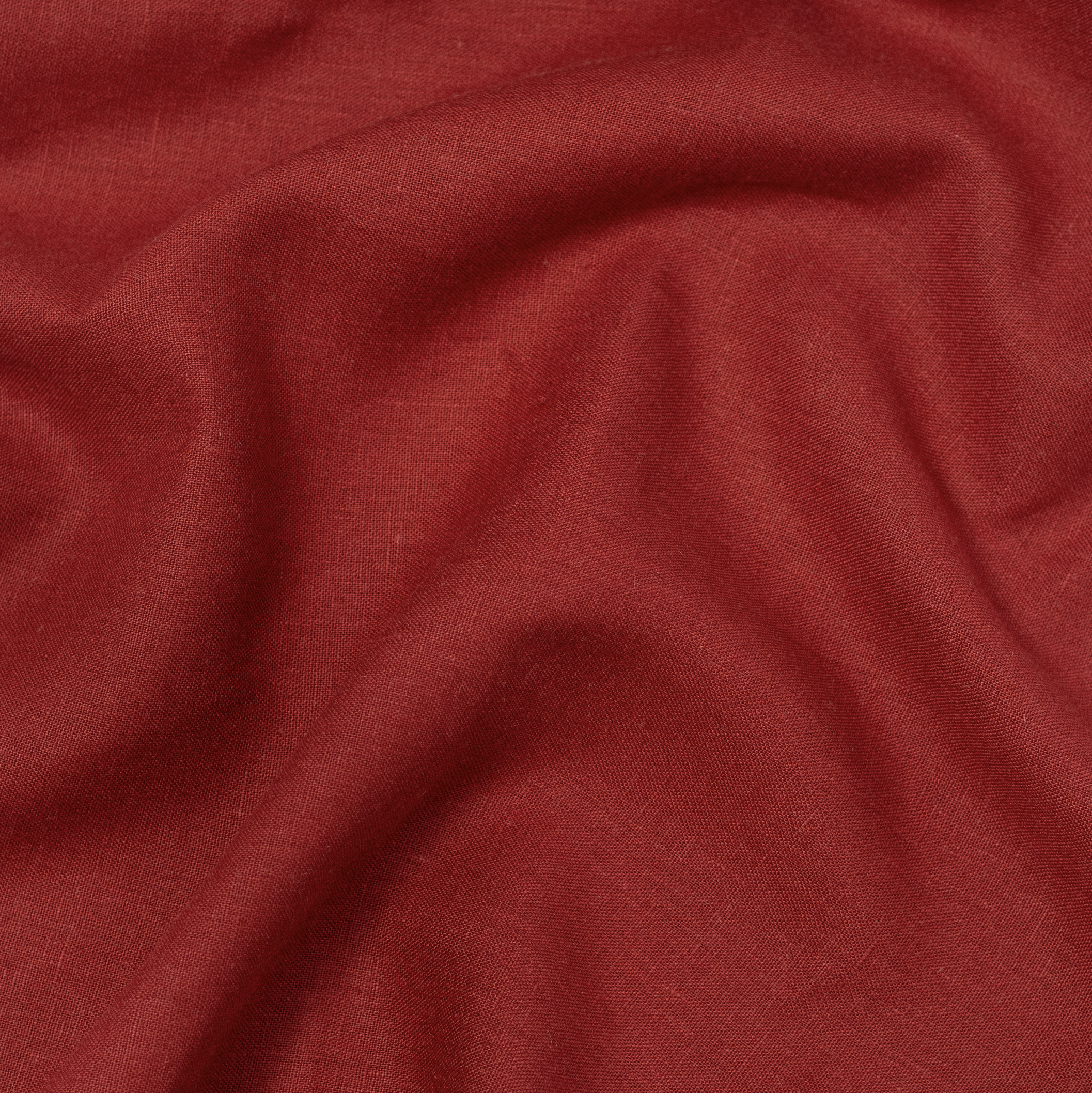 Carmine Linen Fabric