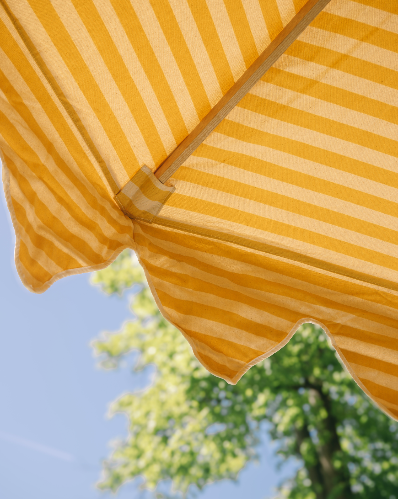 Tangier Mustard Stripe Parasol *PRE ORDER*