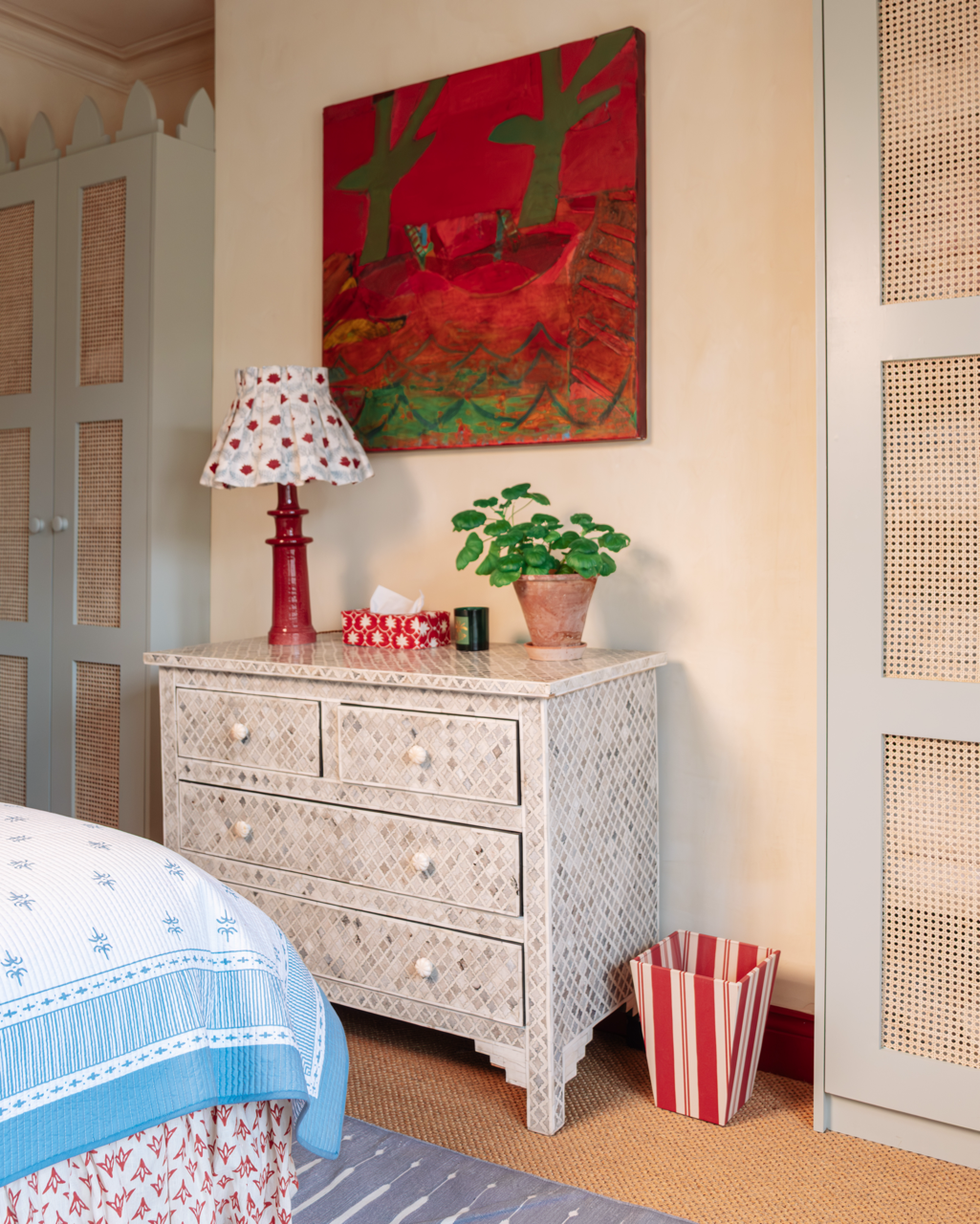 Raj Red Waste Paper Bin