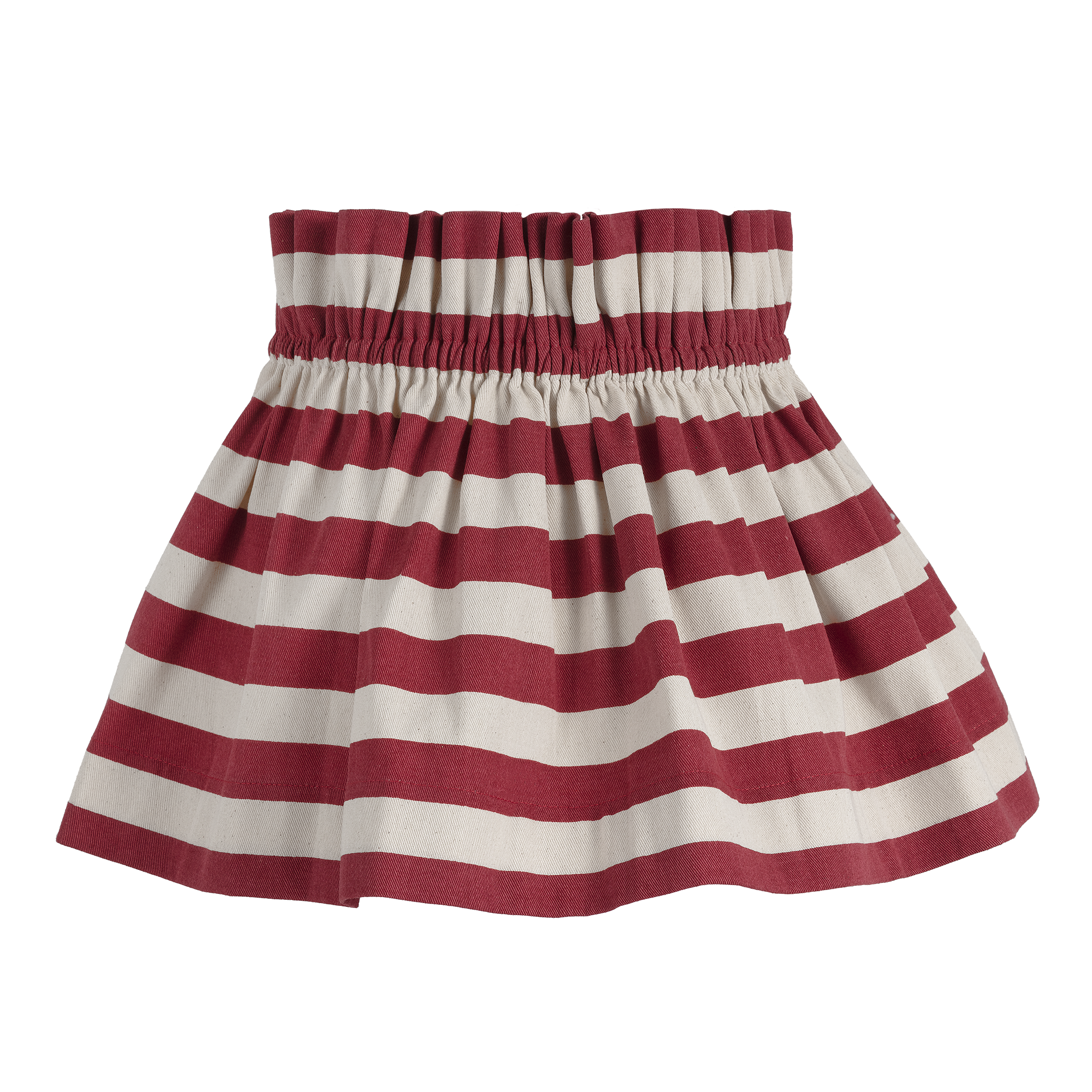 Tangier Red Stripe Cotton Scrunchie Lampshade