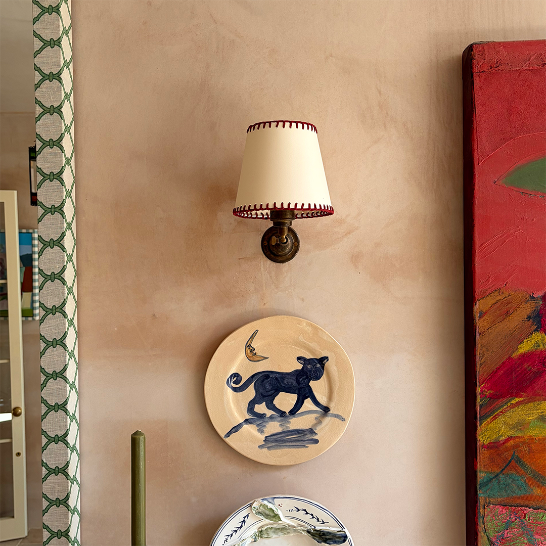6 inch Blanket Stitch Lampshade