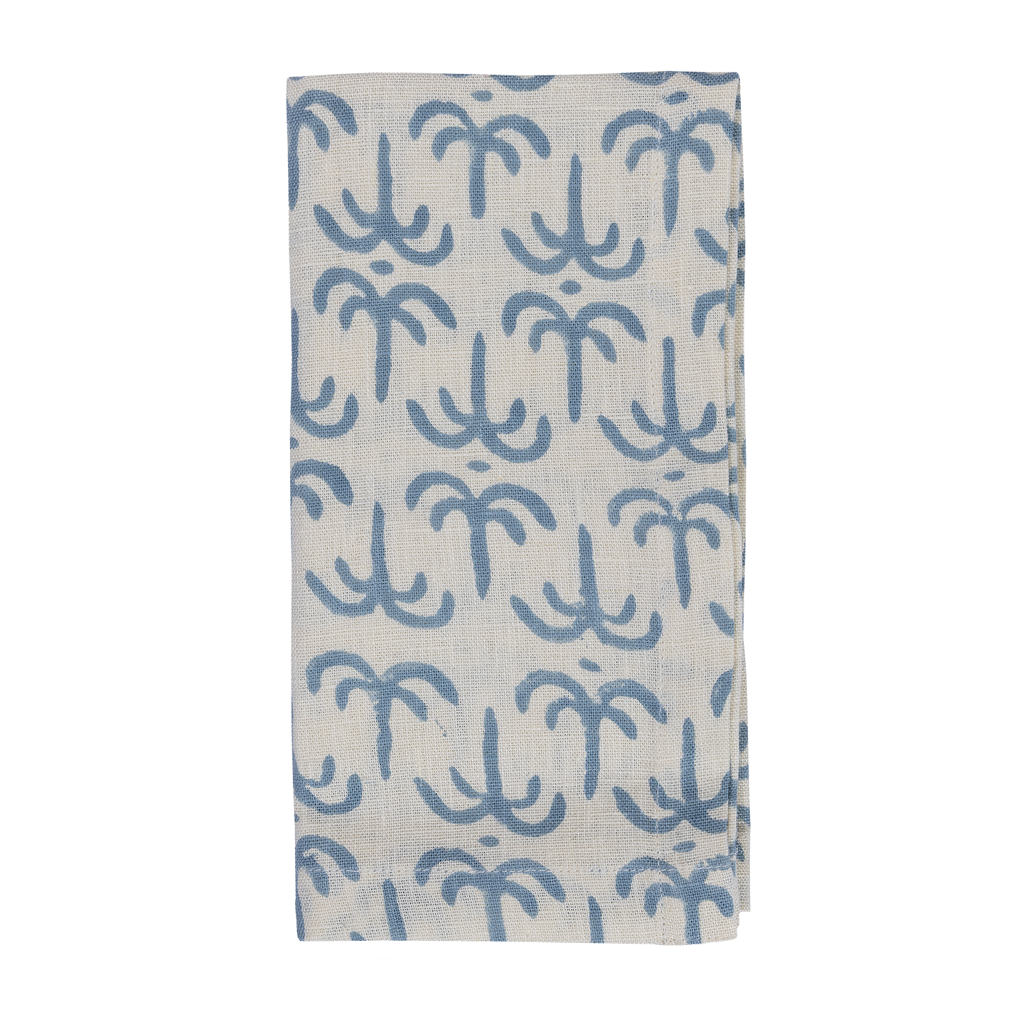 Blue Callaloo Linen Classic Napkins - Set of 4
