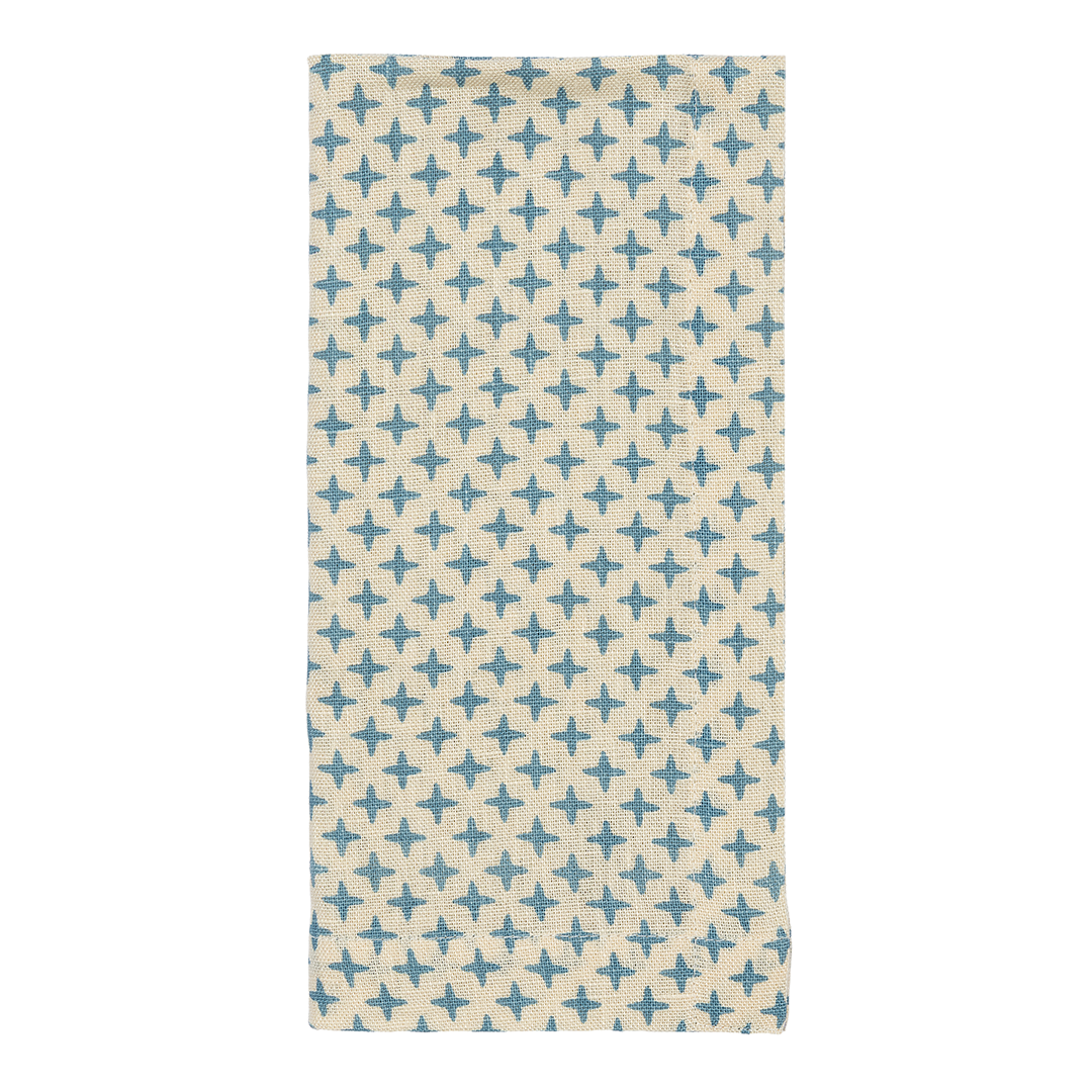 Blue Fez Cross Linen Napkins (set of 4)