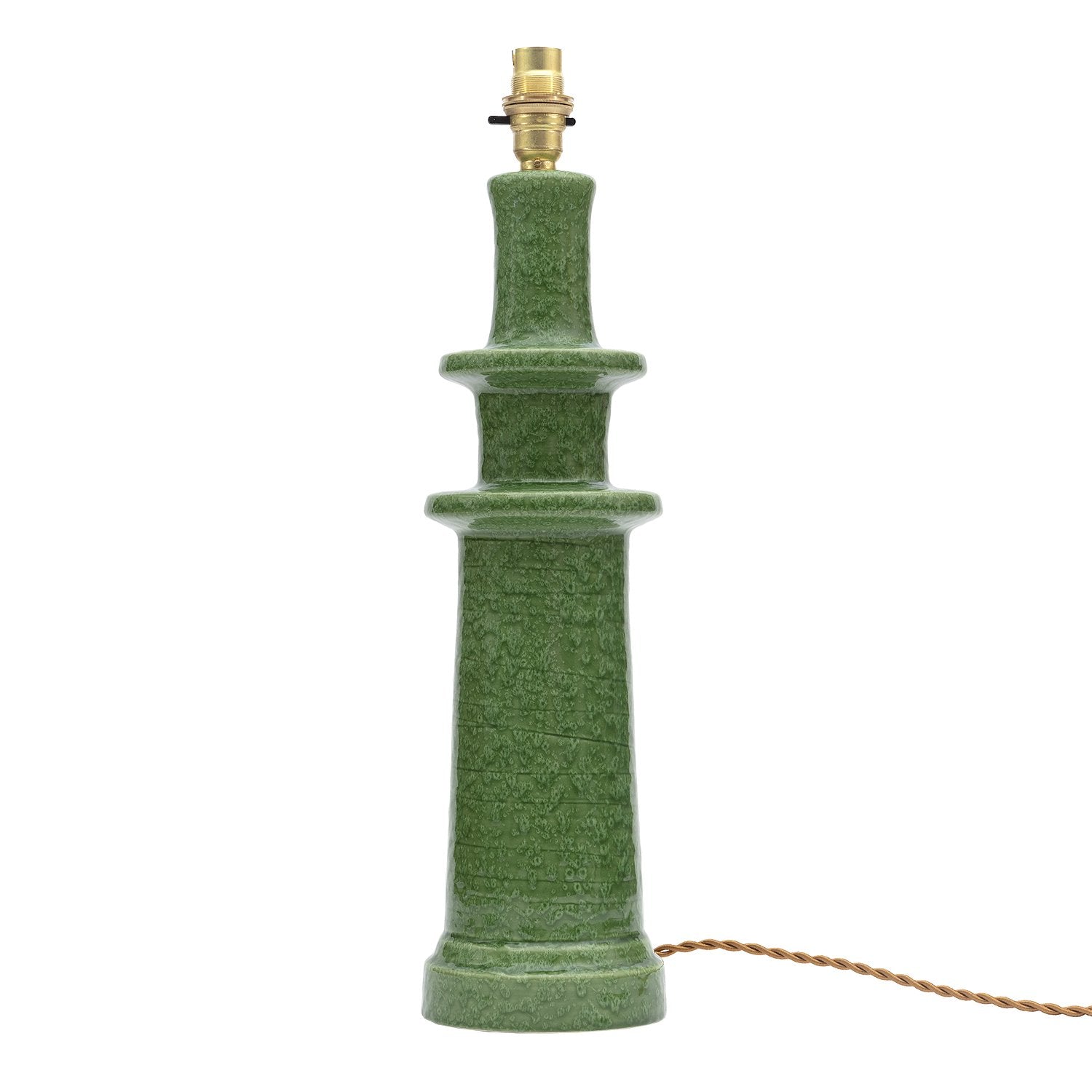 Bottle Green Candlestick Lamp Base - Alice Palmer & Co