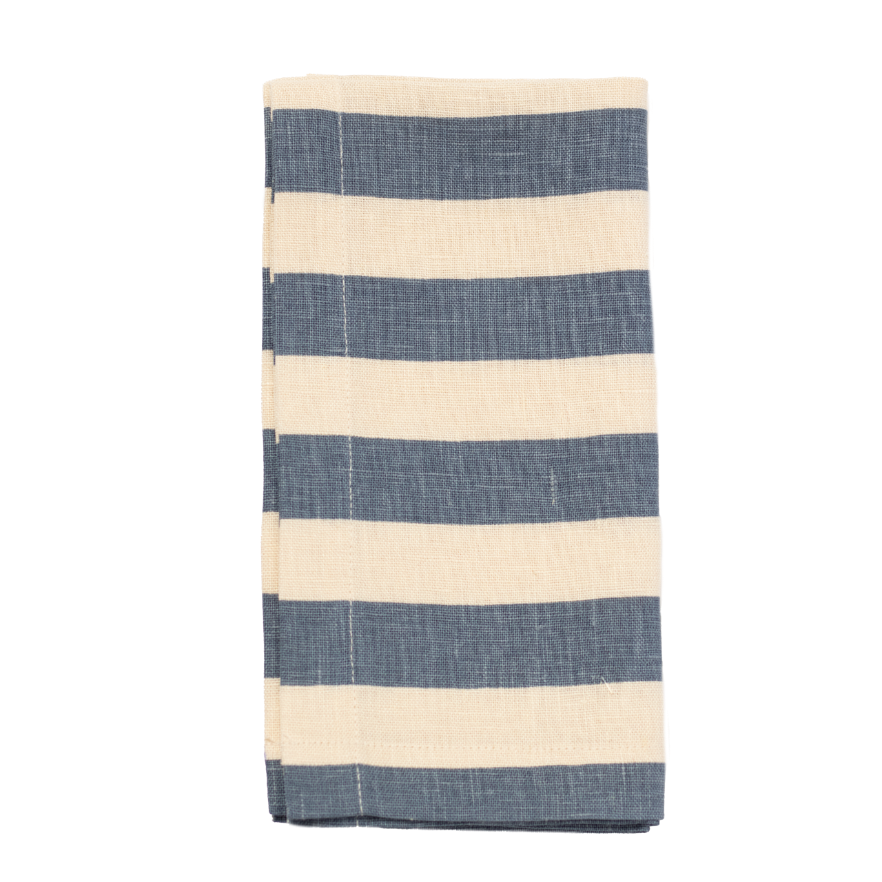 Tangier Denim Stripe Linen Napkins - Set of 4