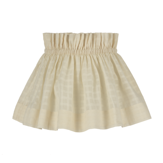 SAMPLE SALE - 12" Checked Cheesecloth Scrunchie Lampshade
