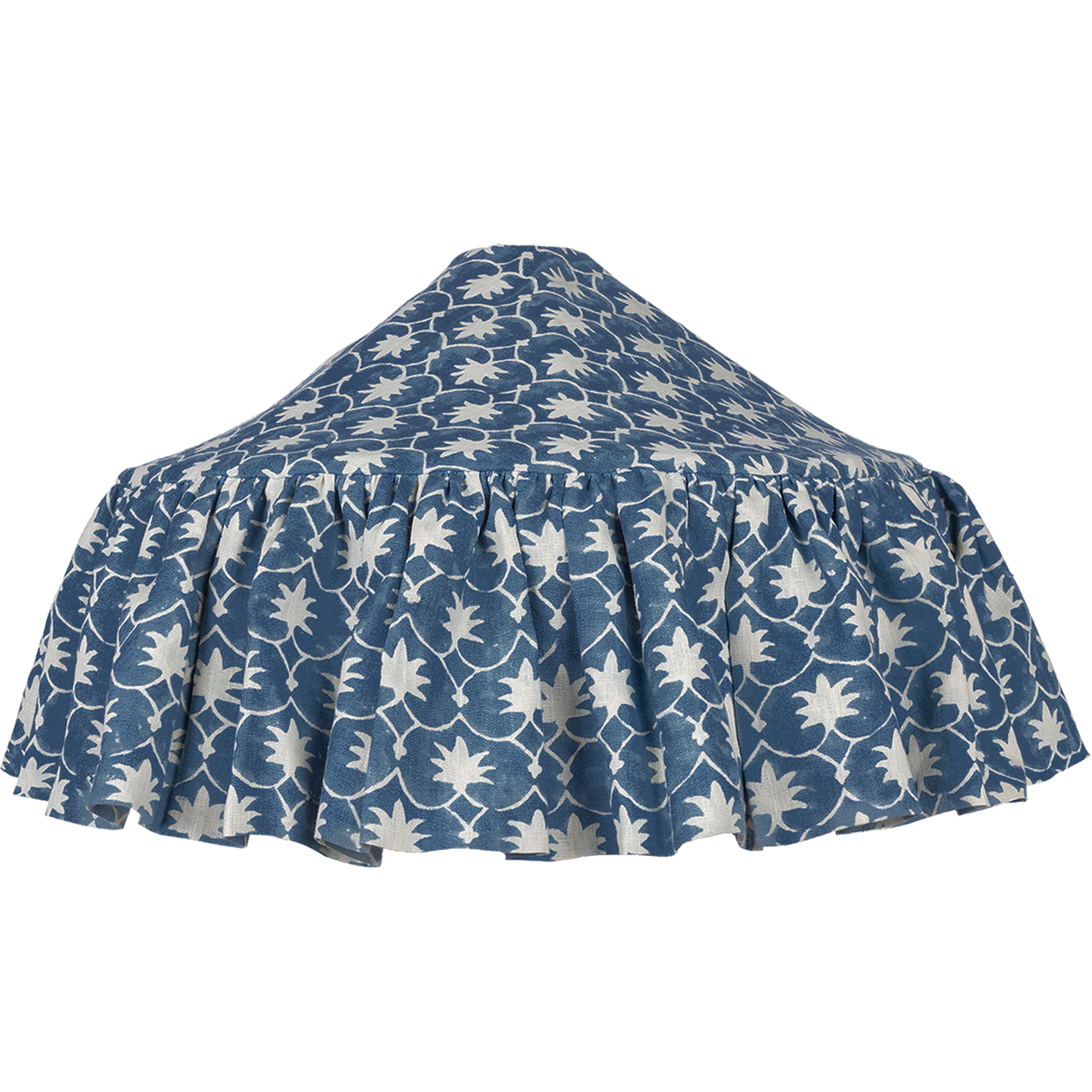 Denim Palm Grove Inverse Linen Pantry Lampshade