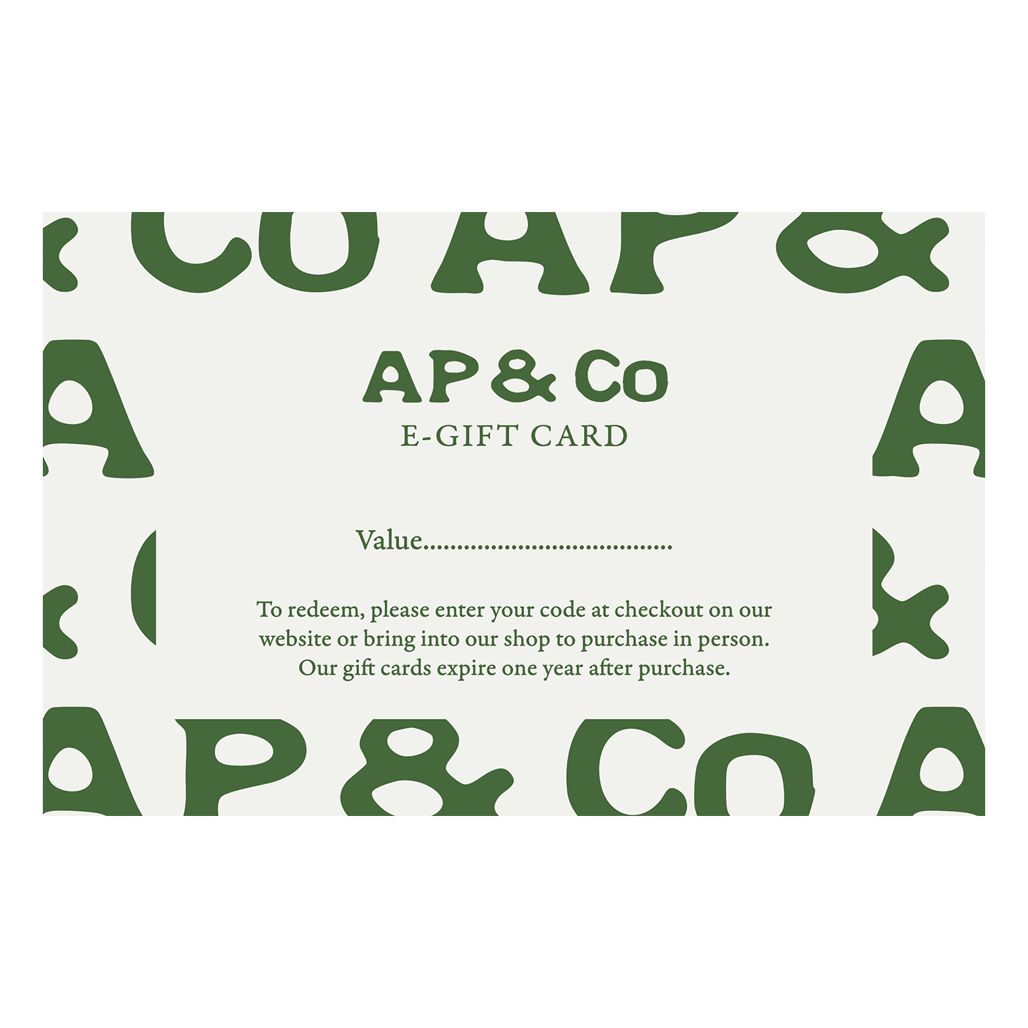 AP&Co E-Gift Card