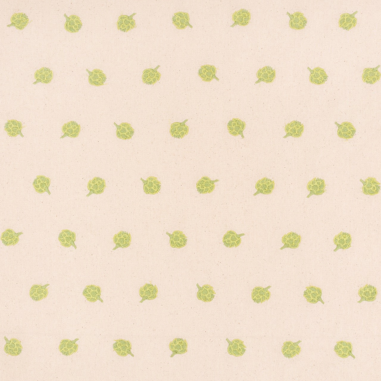 SAMPLE SALE - Embroidered Artichoke Fabric 1m