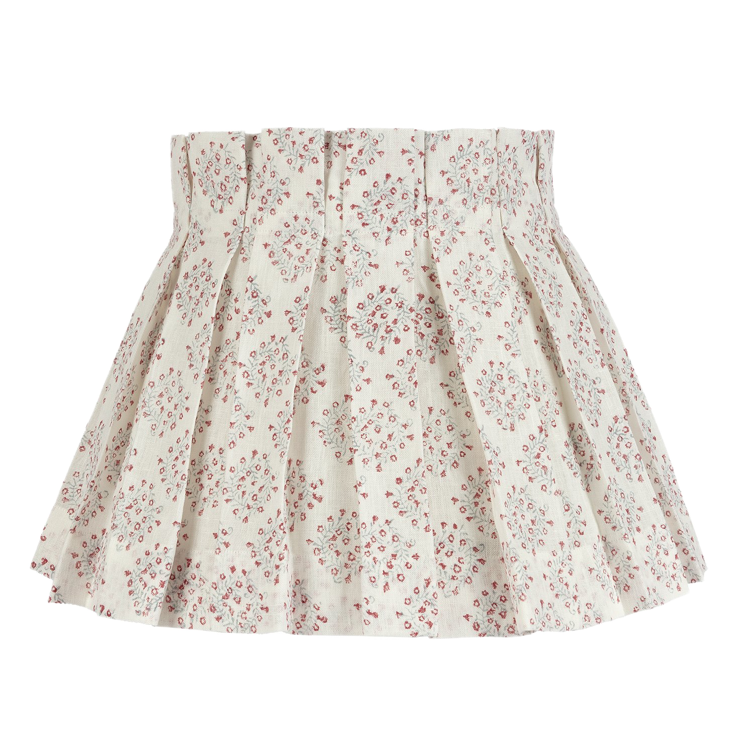 SAMPLE SALE Floral Posy Linen Box Pleat Lampshade