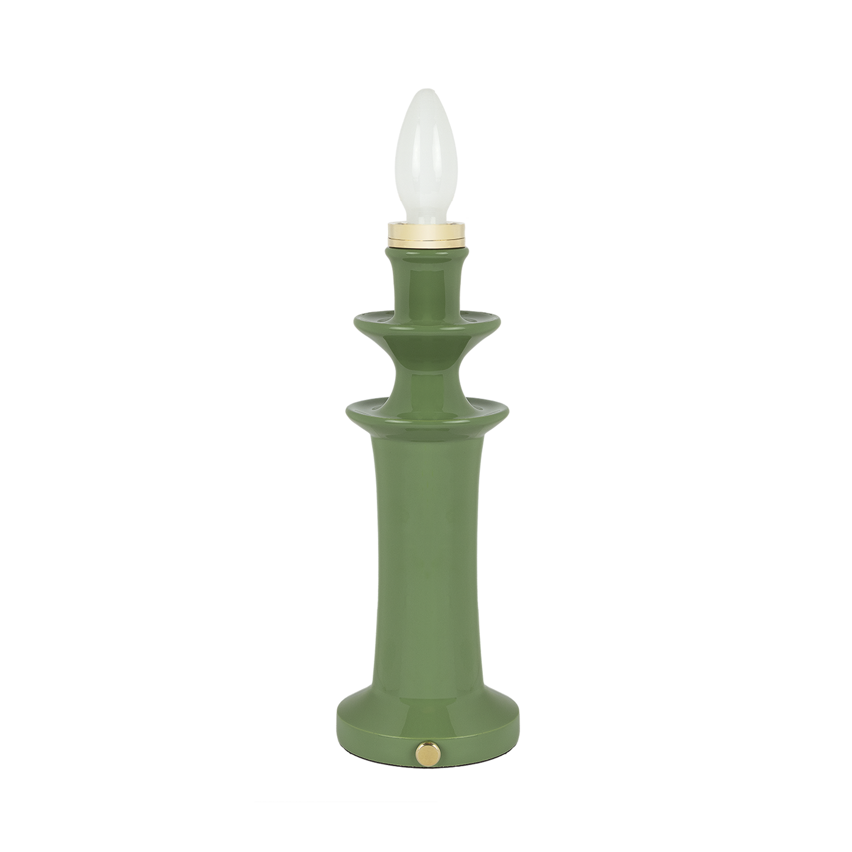Bottle Green Rechargeable Lamp Base