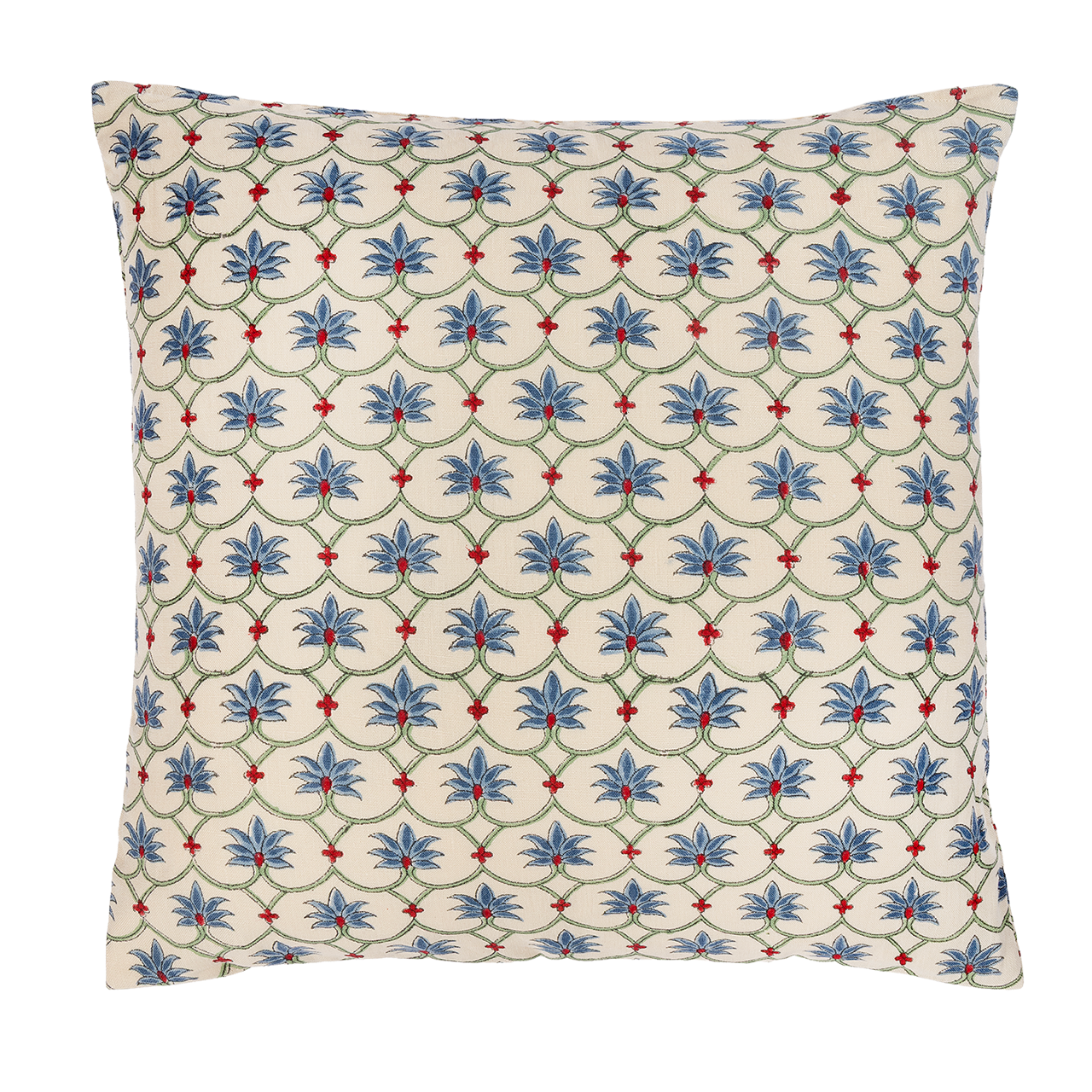 Peacock Palm Grove Square Cushion