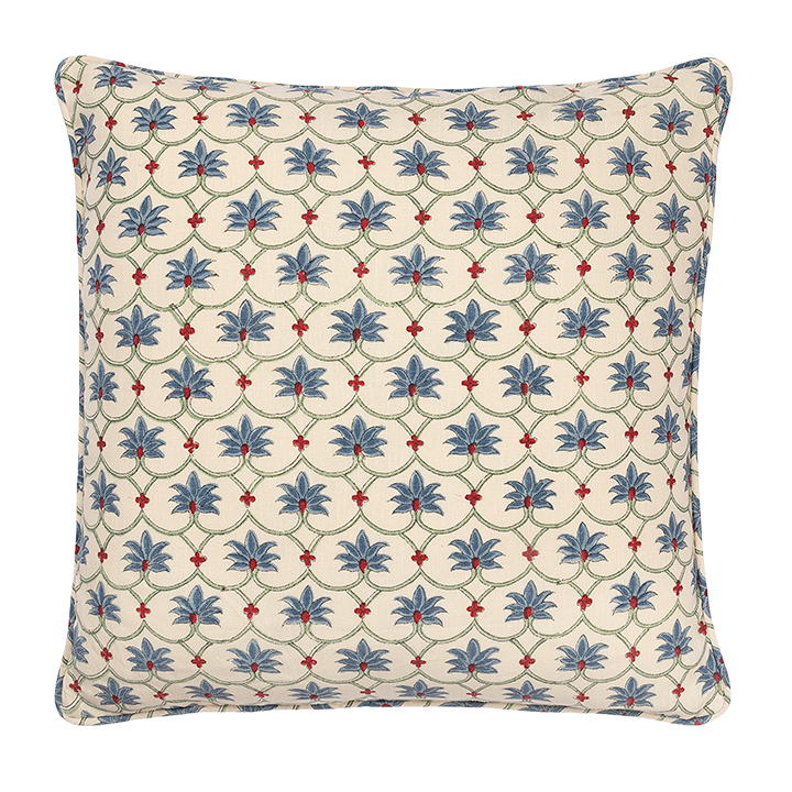 Peacock Palm Grove Square Cushion