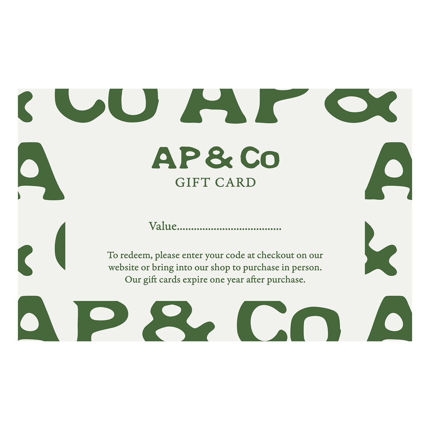 AP&Co Gift Card
