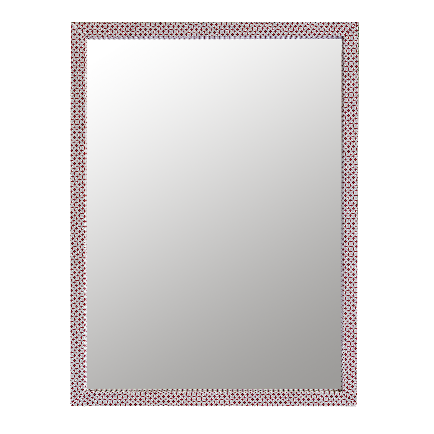 Fez Red Cross Fabric Mirror