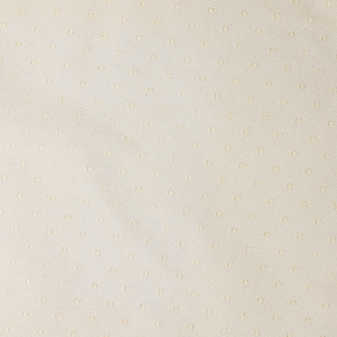 Cream Swiss Dot Cafe Curtain