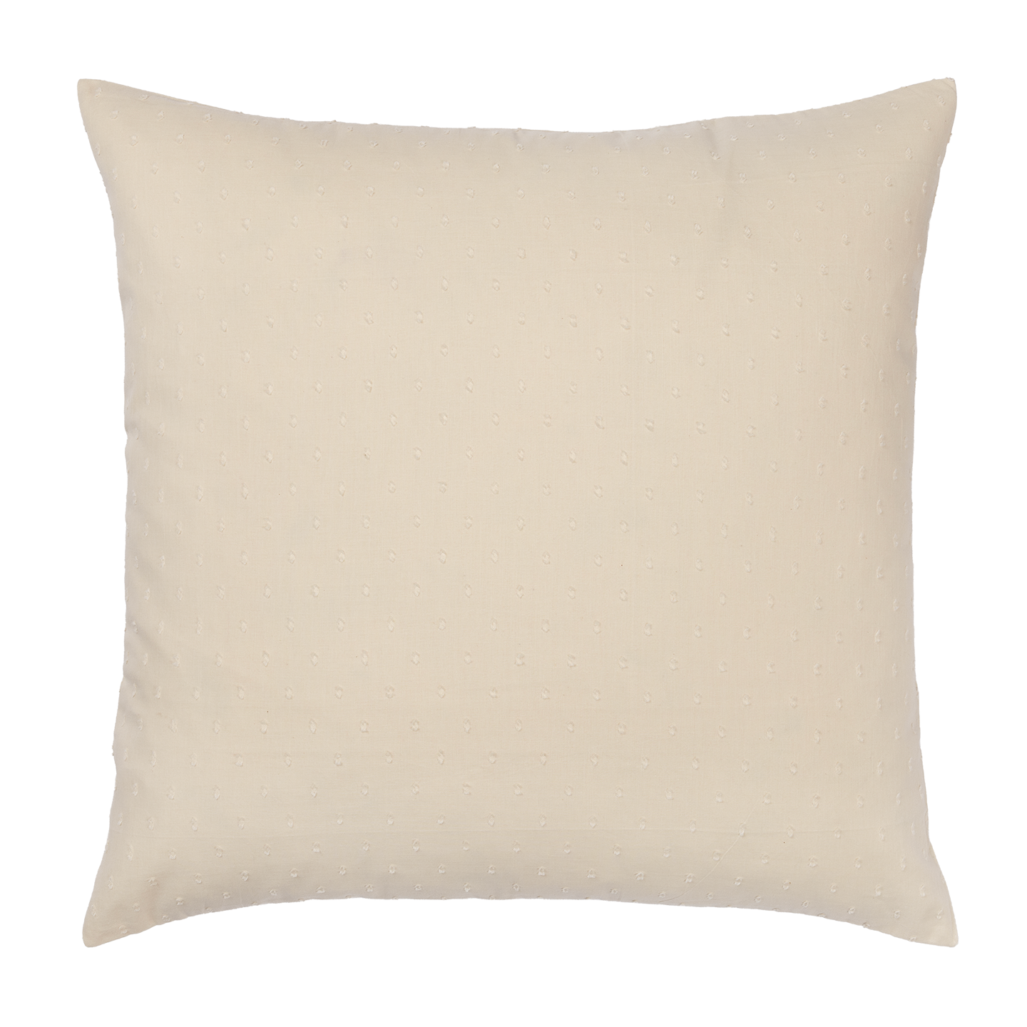 Cream Swiss Dot Square Cushion