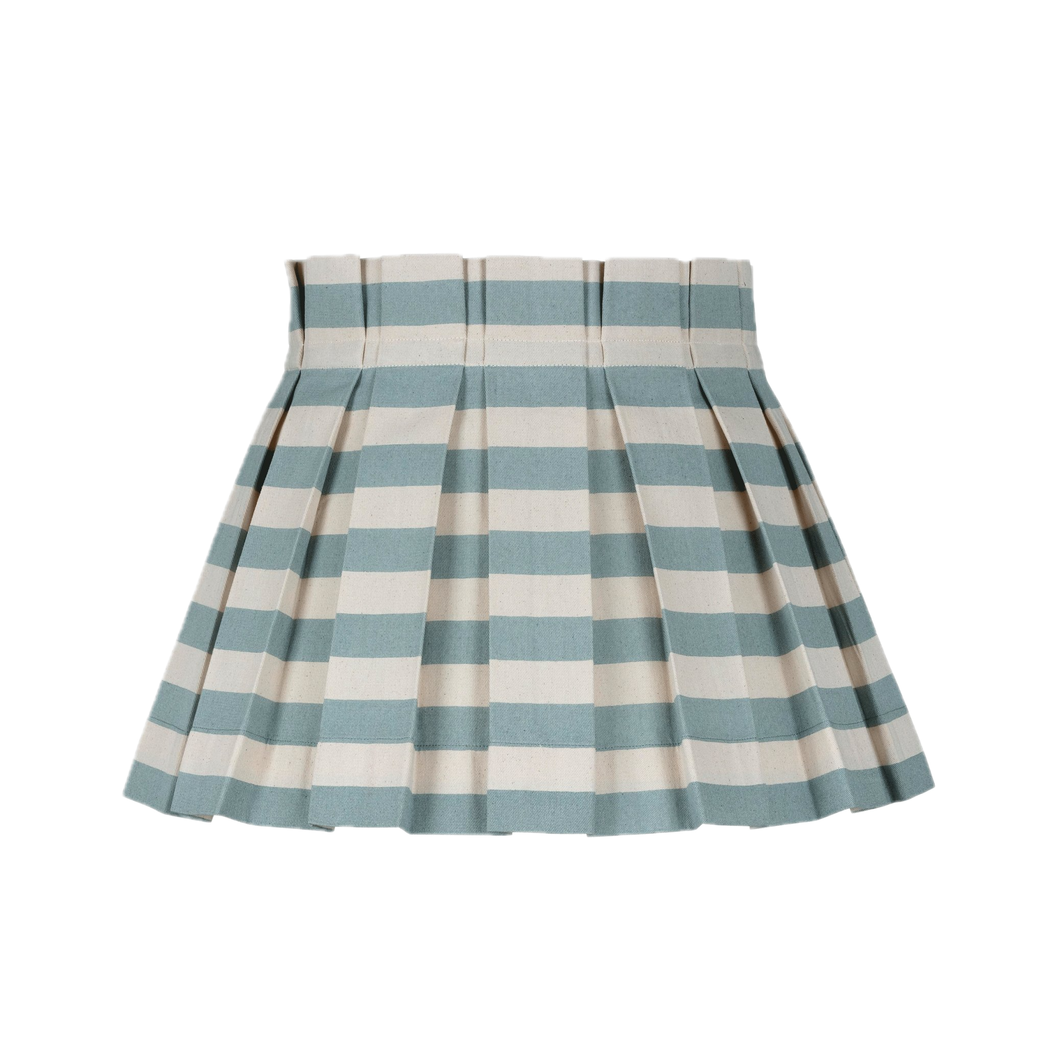 Tangier Iceberg Stripe Cotton Box Pleat Lampshade