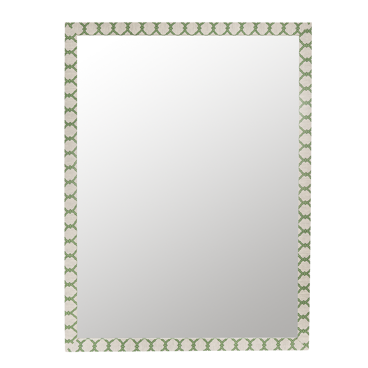 Trellis Garden Linen Fabric Mirror
