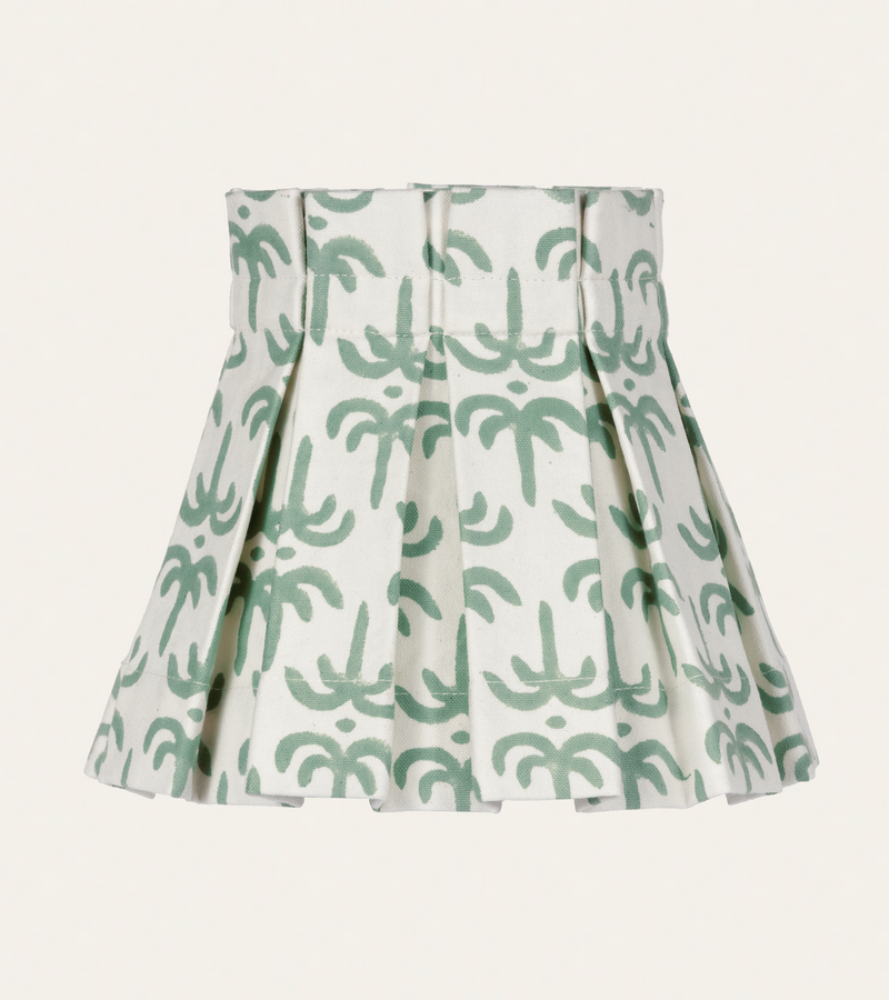 6” Green Callaloo Cotton Candle Clip Lampshade